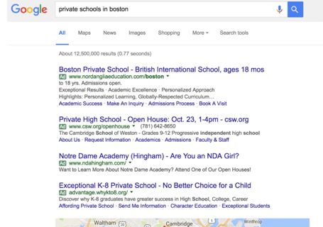 Private Schools in Boston Google Search